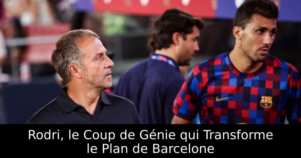 Rodri, le Coup de Génie qui Transforme le Plan de Barcelone