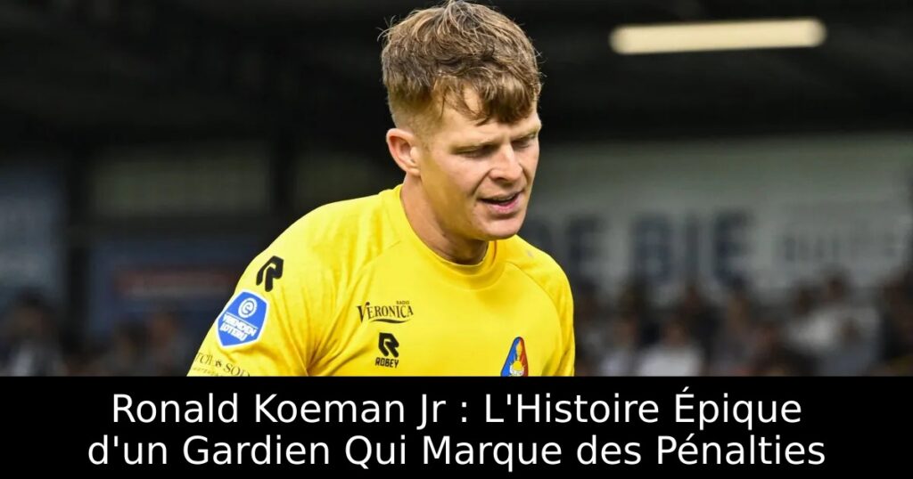 Ronald Koeman Jr : L&rsquo;Histoire Épique d&rsquo;un Gardien Qui Marque des Pénalties