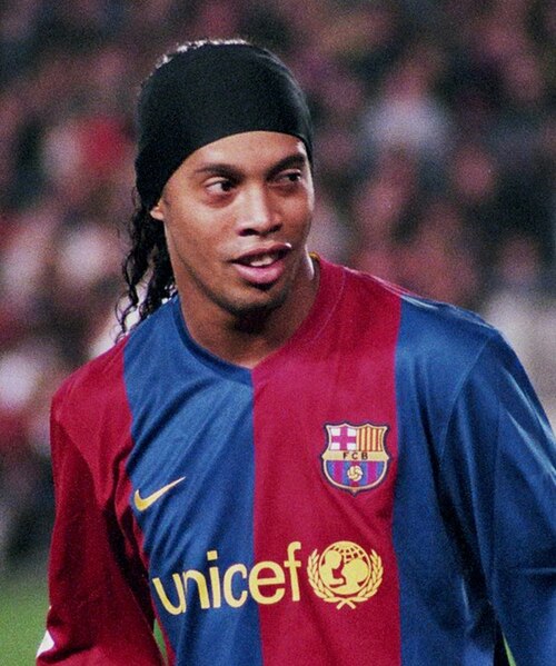 Ronaldinho avec Barcelone en février 2007