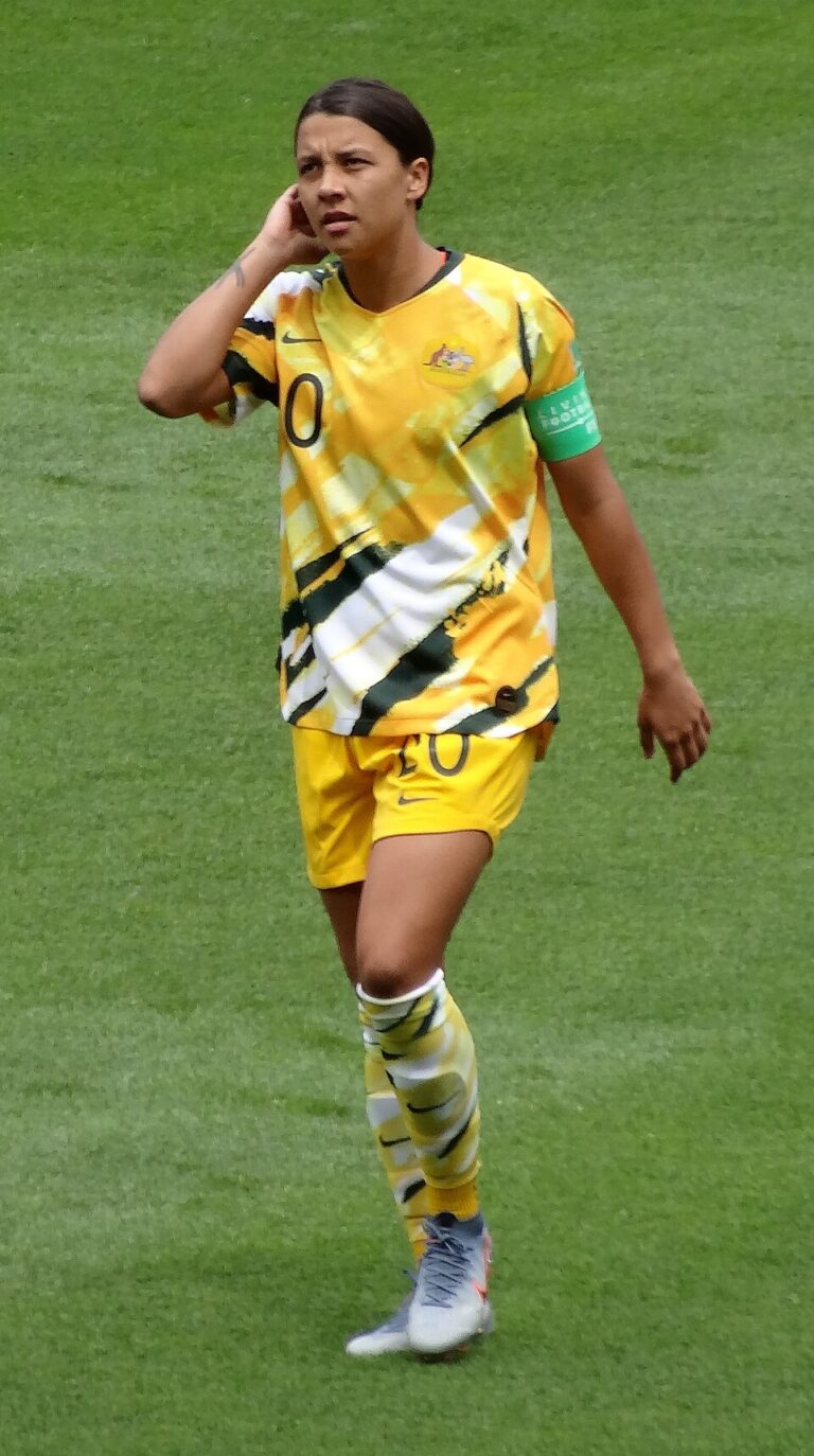 Sam Kerr avec l’Australie à la Coupe du monde 2019