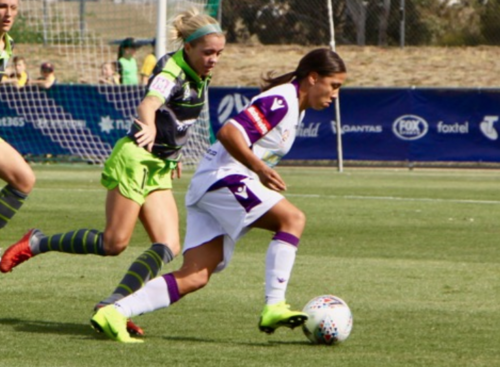 Sam Kerr sous les couleurs de Perth Glory