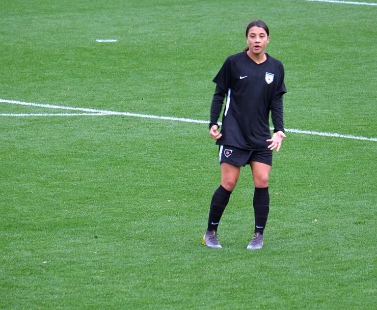 Sam Kerr sur le terrain d’entraînement