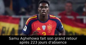 Samu Aghehowa fait son grand retour après 223 jours d&rsquo;absence