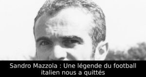 Sandro Mazzola : Une légende du football italien nous a quittés