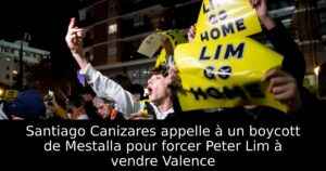 Santiago Canizares appelle à un boycott de Mestalla pour forcer Peter Lim à vendre Valence