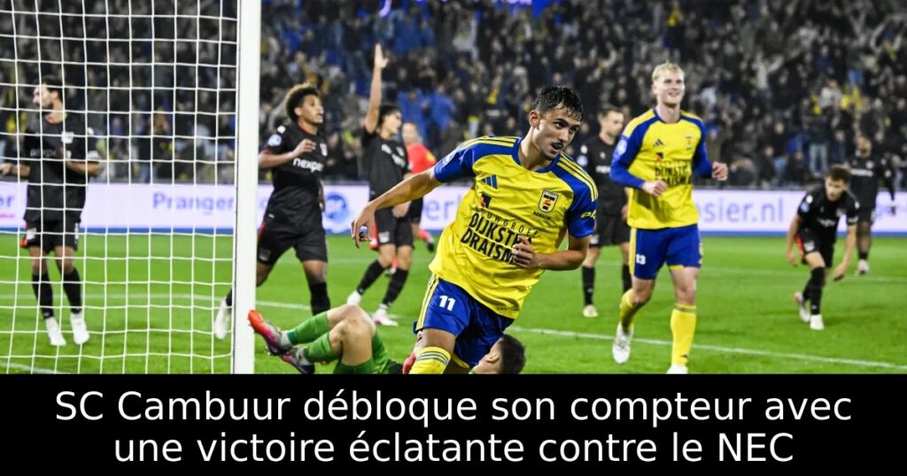 SC Cambuur débloque son compteur avec une victoire éclatante contre le NEC