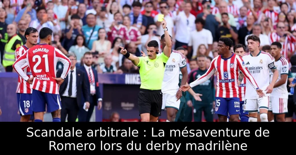 Scandale arbitrale : La mésaventure de Romero lors du derby madrilène