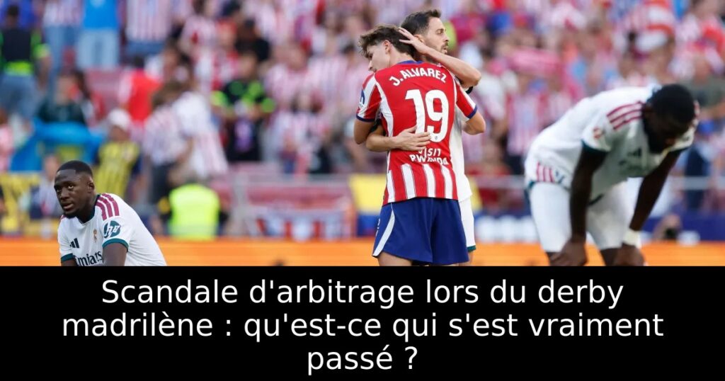 Scandale d&rsquo;arbitrage lors du derby madrilène : qu&rsquo;est-ce qui s&rsquo;est vraiment passé ?