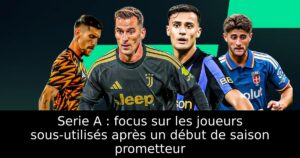 Serie A : focus sur les joueurs sous-utilisés après un début de saison prometteur