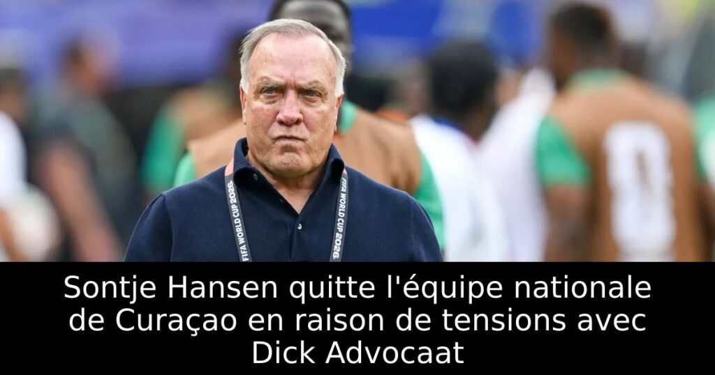 Sontje Hansen quitte l&rsquo;équipe nationale de Curaçao en raison de tensions avec Dick Advocaat