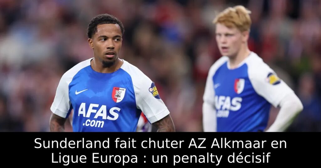 Sunderland fait chuter AZ Alkmaar en Ligue Europa : un penalty décisif