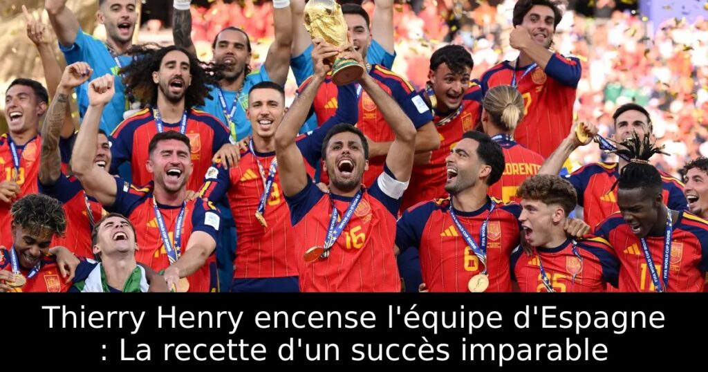 Thierry Henry encense l&rsquo;équipe d&rsquo;Espagne : La recette d&rsquo;un succès imparable