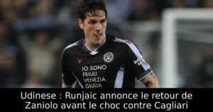 Udinese : Runjaic annonce le retour de Zaniolo avant le choc contre Cagliari