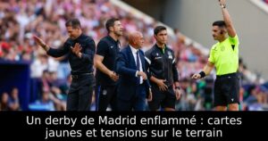 Un derby de Madrid enflammé : cartes jaunes et tensions sur le terrain