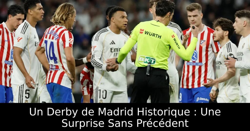 Un Derby de Madrid Historique : Une Surprise Sans Précédent