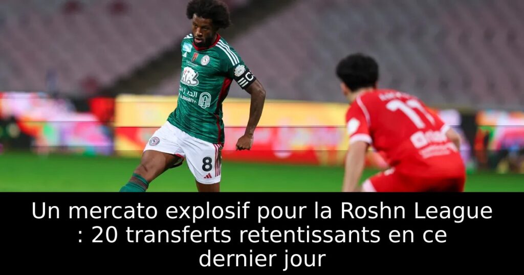 Un mercato explosif pour la Roshn League : 20 transferts retentissants en ce dernier jour