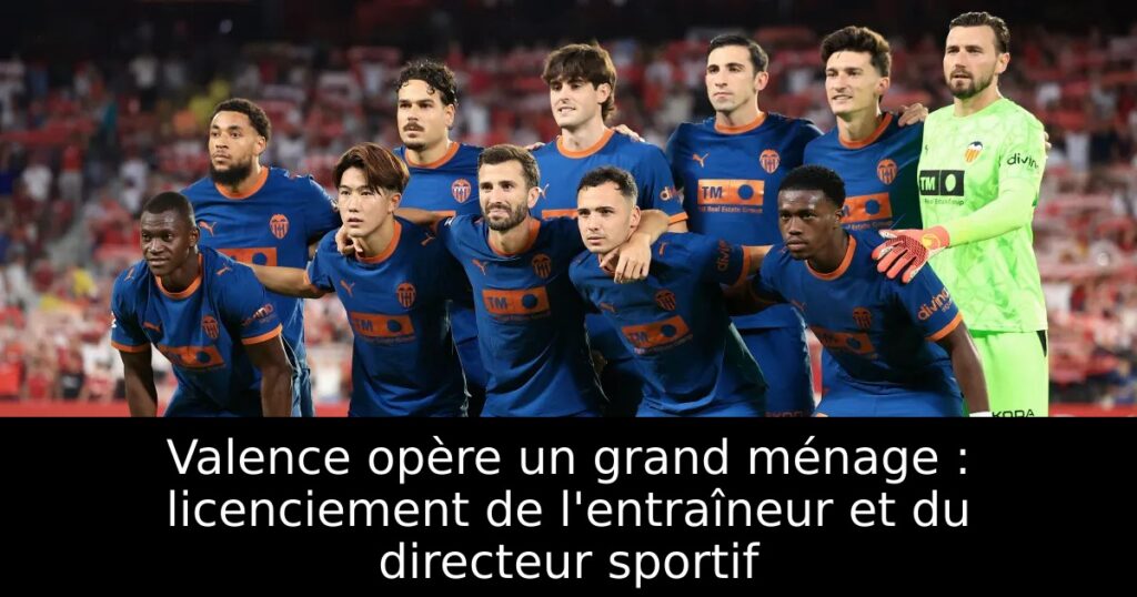 Valence opère un grand ménage : licenciement de l&rsquo;entraîneur et du directeur sportif
