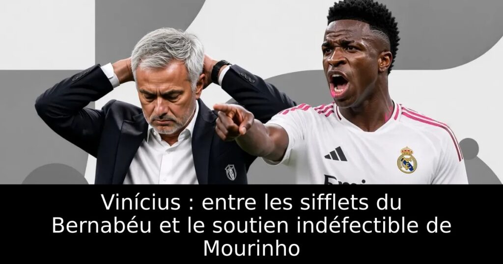 Vinícius : entre les sifflets du Bernabéu et le soutien indéfectible de Mourinho