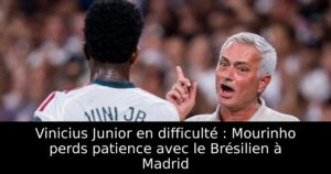 Vinicius Junior en difficulté : Mourinho perds patience avec le Brésilien à Madrid