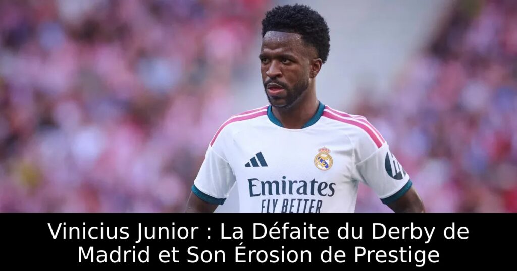 Vinicius Junior : La Défaite du Derby de Madrid et Son Érosion de Prestige
