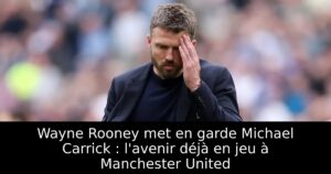 Wayne Rooney met en garde Michael Carrick : l&rsquo;avenir déjà en jeu à Manchester United