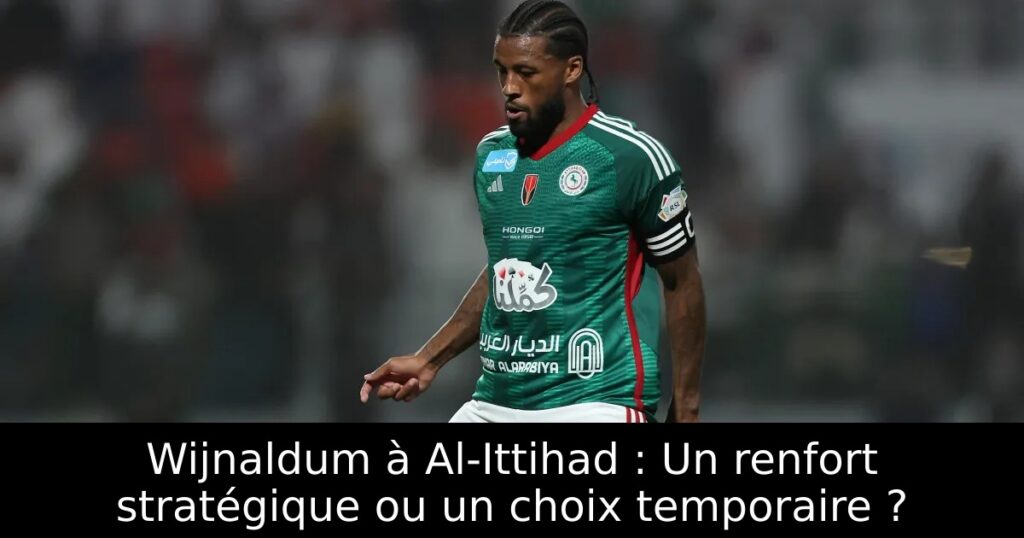 Wijnaldum à Al-Ittihad : Un renfort stratégique ou un choix temporaire ?