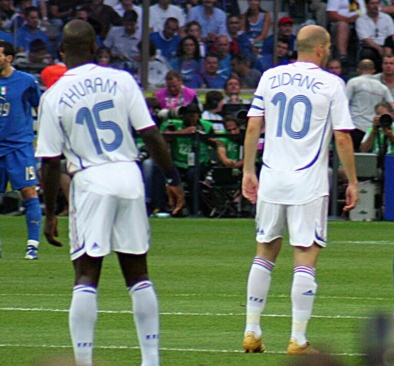 Zinedine Zidane et Lilian Thuram en finale de la Coupe du monde 2006